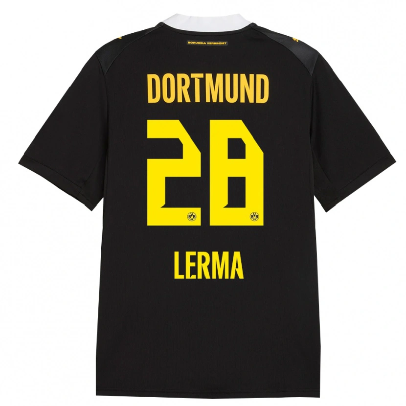 Danxen Femme Maillot Justin Lerma #28 Noir Rouge Jaune Tenues Extérieur 2026/27 T-Shirt