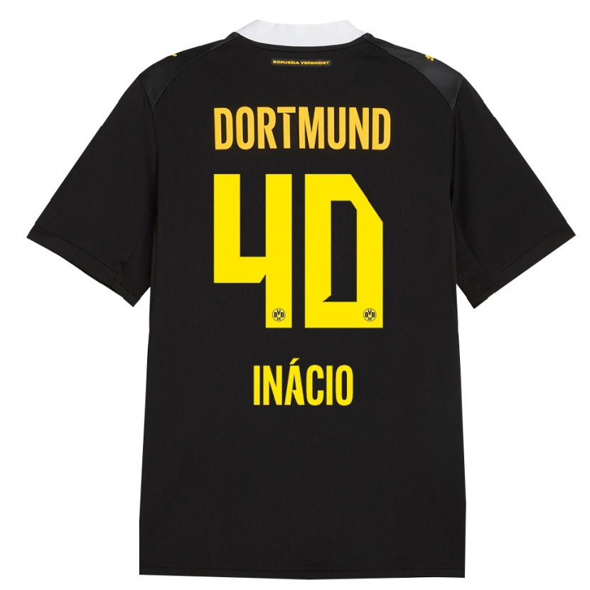Danxen Femme Maillot Samuele Inácio #40 Noir Rouge Jaune Tenues Extérieur 2026/27 T-Shirt