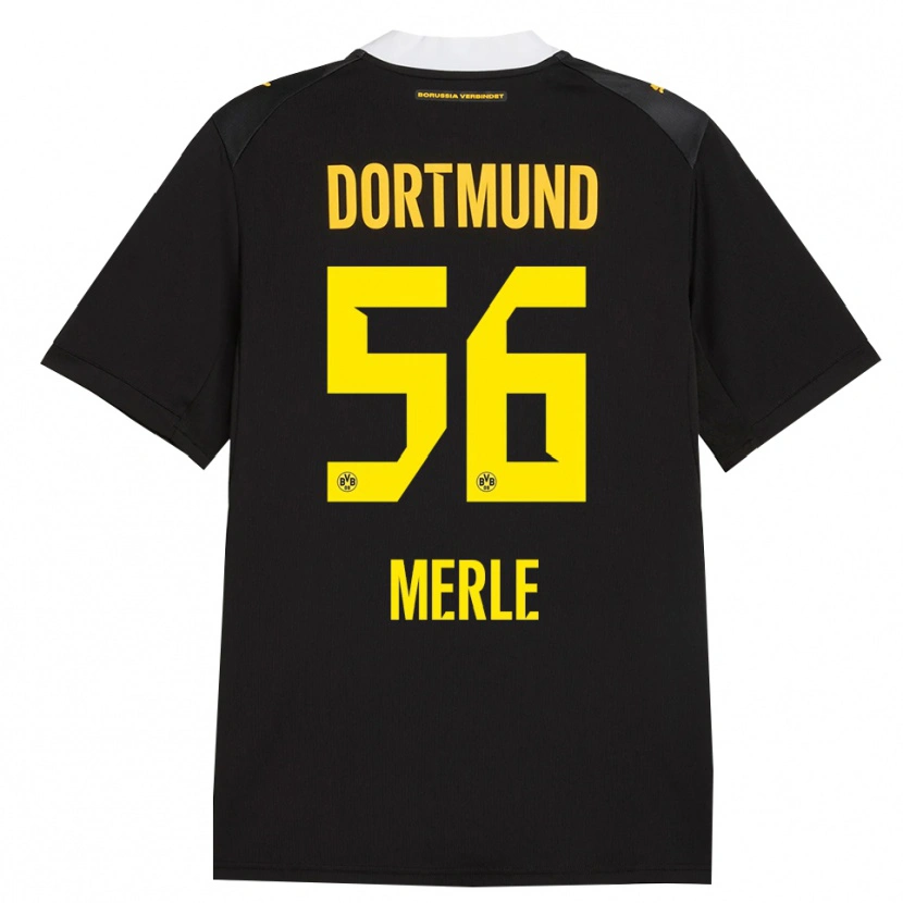 Danxen Femme Maillot Albers Merle #56 Noir Rouge Jaune Tenues Extérieur 2026/27 T-Shirt