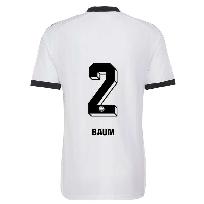 Danxen Femme Maillot Elias Baum #2 Noir Blanc Tenues Extérieur 2026/27 T-Shirt