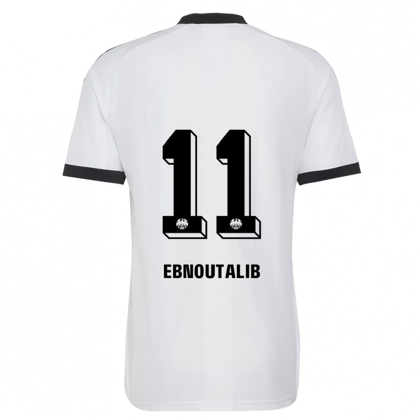 Danxen Femme Maillot Younes Ebnoutalib #11 Noir Blanc Tenues Extérieur 2026/27 T-Shirt