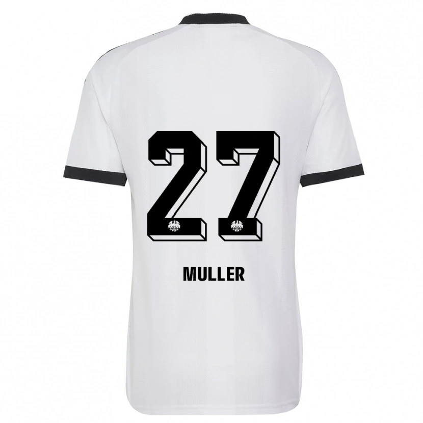 Danxen Femme Maillot Mark Müller #27 Noir Blanc Tenues Extérieur 2026/27 T-Shirt
