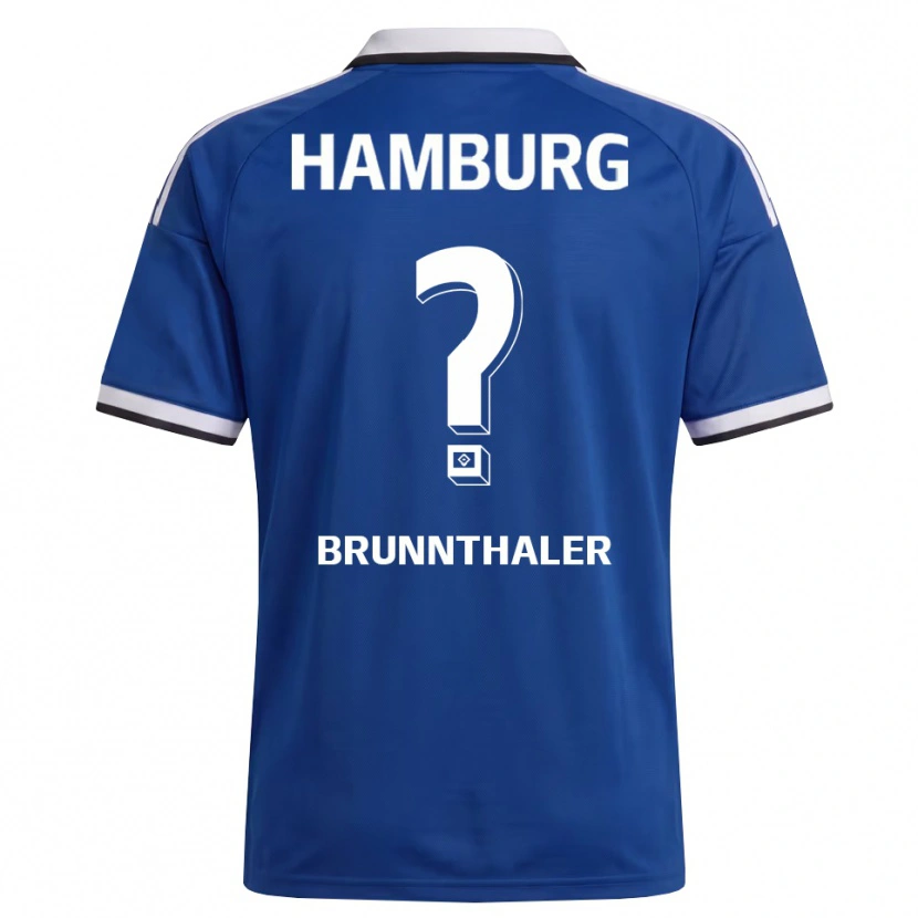 Danxen Femme Maillot Melanie Brunnthaler #0 Blanc Bleu Tenues Extérieur 2026/27 T-Shirt
