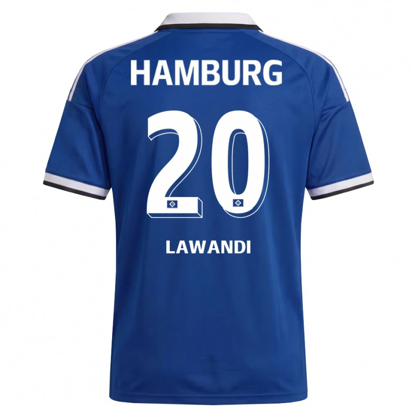 Danxen Femme Maillot Alexander Lawandi #20 Blanc Bleu Tenues Extérieur 2026/27 T-Shirt
