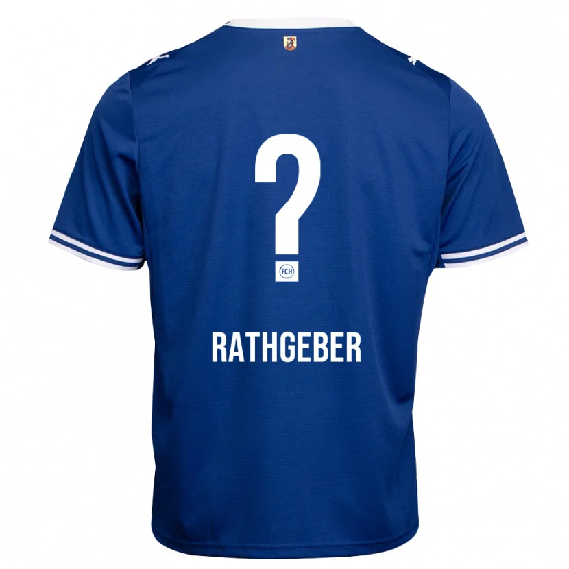 Danxen Femme Maillot Bernd Rathgeber #0 Bleu Roi Blanc Tenues Extérieur 2026/27 T-Shirt