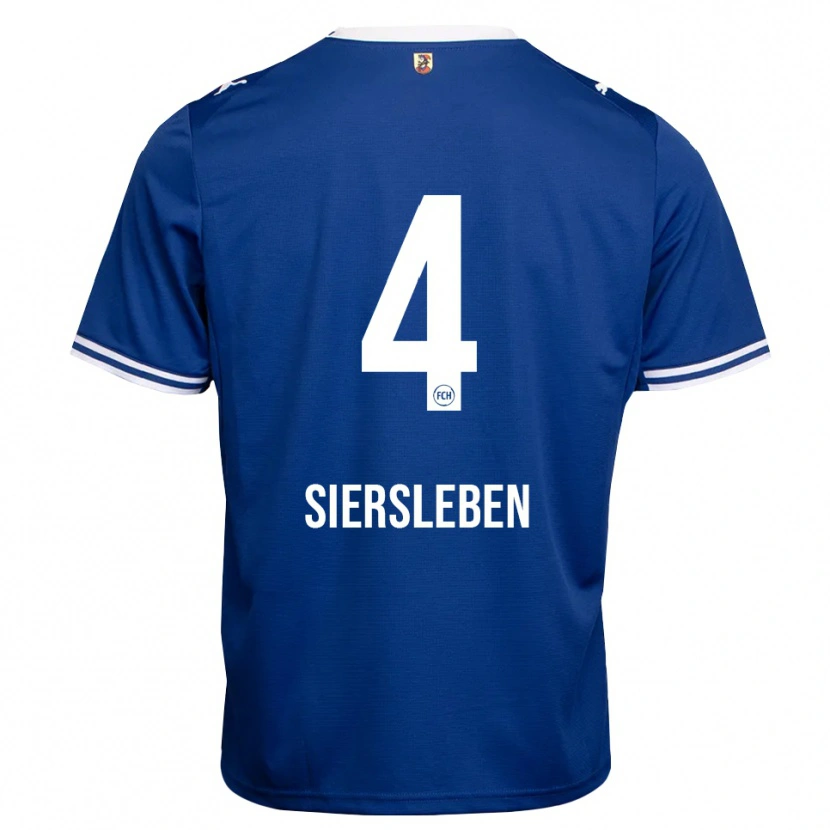 Danxen Femme Maillot Tim Siersleben #4 Bleu Roi Blanc Tenues Extérieur 2026/27 T-Shirt