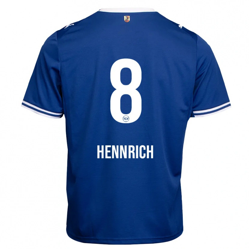 Danxen Femme Maillot Paul Hennrich #8 Bleu Roi Blanc Tenues Extérieur 2026/27 T-Shirt