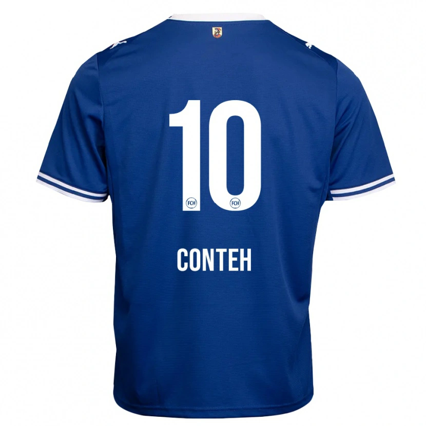 Danxen Femme Maillot Christian Conteh #10 Bleu Roi Blanc Tenues Extérieur 2026/27 T-Shirt