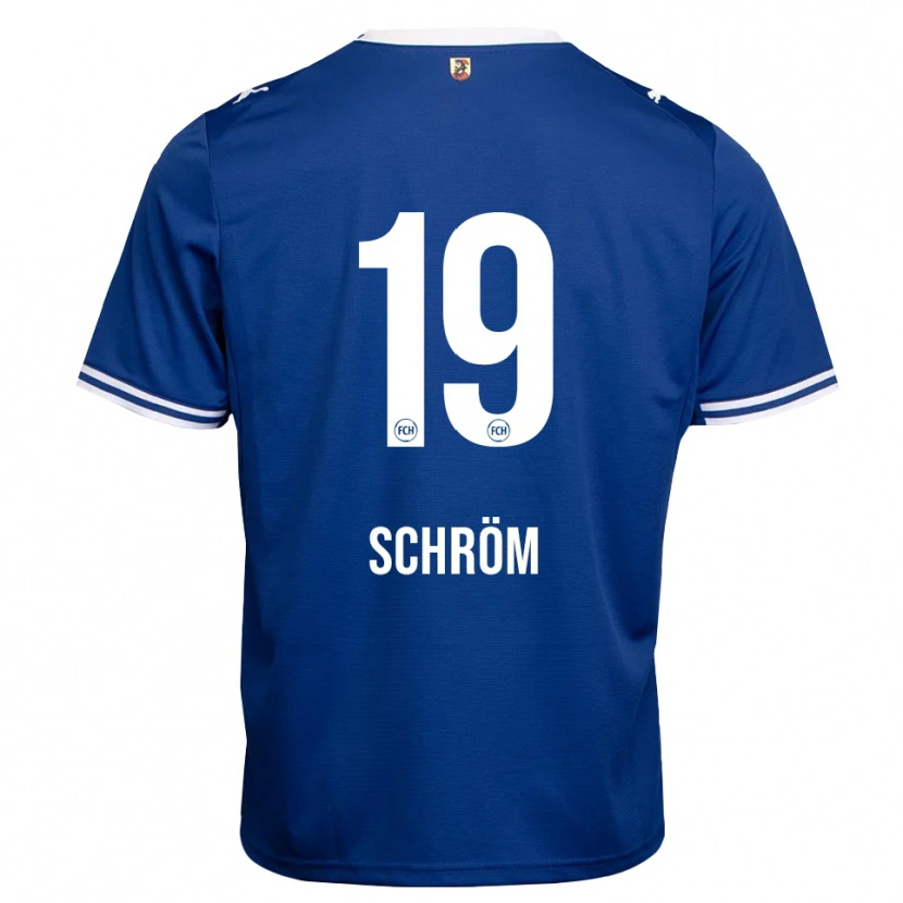 Danxen Femme Maillot Aline Schröm #19 Bleu Roi Blanc Tenues Extérieur 2026/27 T-Shirt