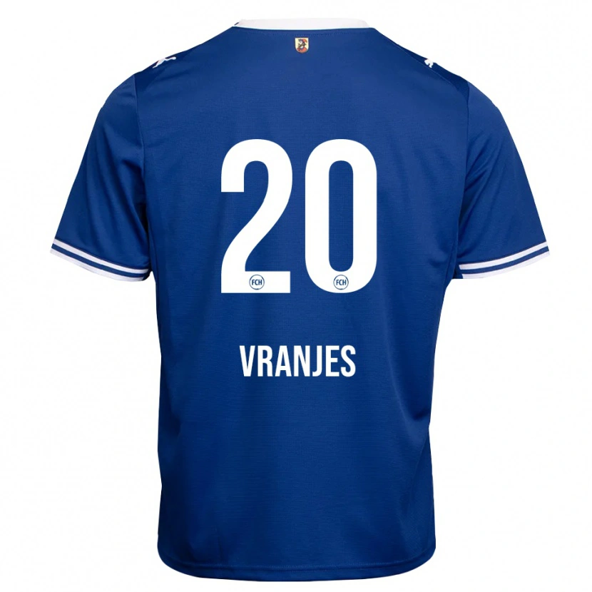 Danxen Femme Maillot Rafael Vranjes #20 Bleu Roi Blanc Tenues Extérieur 2026/27 T-Shirt