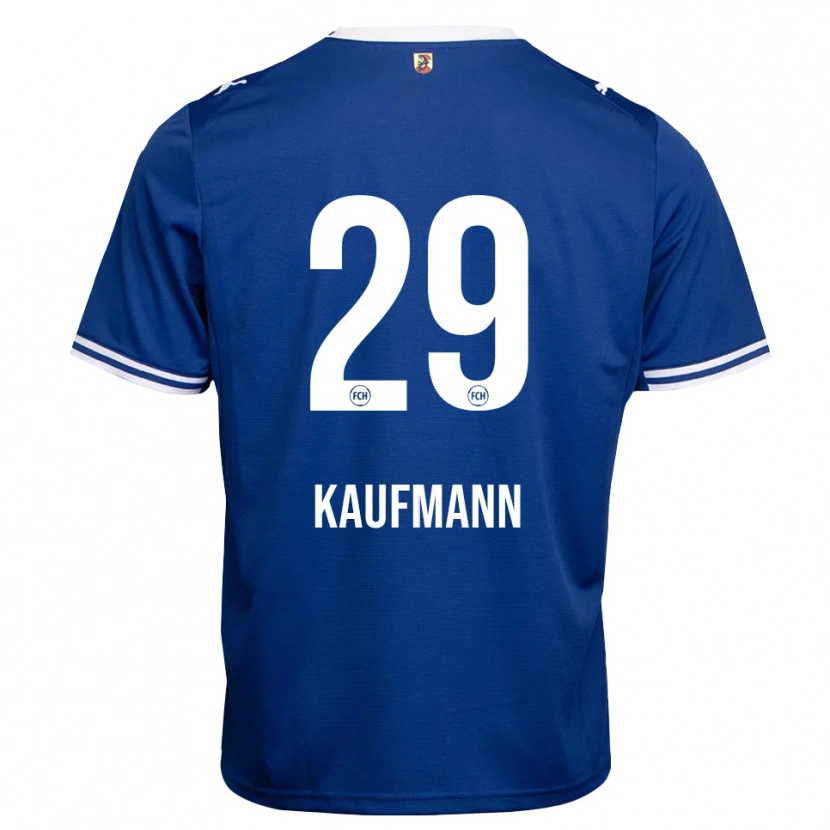 Danxen Femme Maillot Mikkel Kaufmann #29 Bleu Roi Blanc Tenues Extérieur 2026/27 T-Shirt
