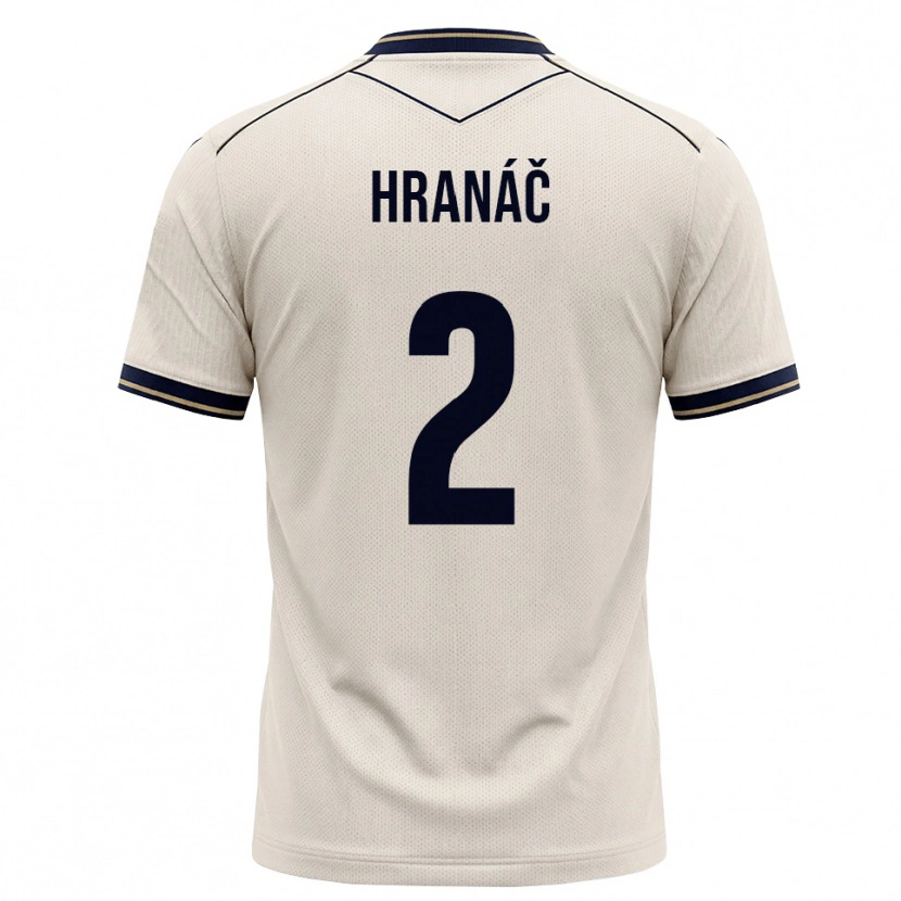 Danxen Femme Maillot Robin Hranac #2 Blanc Cassé Bleu Encre Tenues Extérieur 2026/27 T-Shirt
