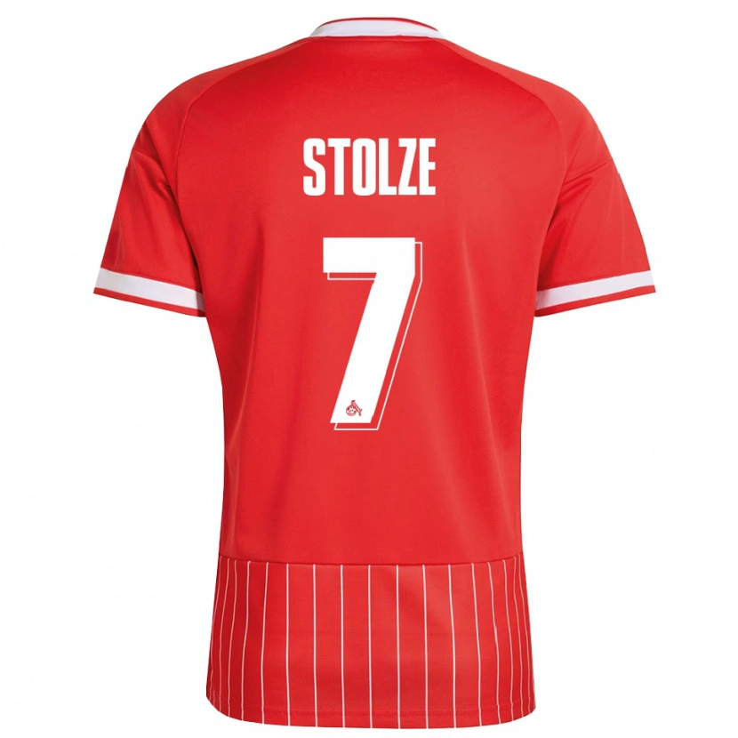 Danxen Femme Maillot Anna-Lena Stolze #7 Rouge Blanc Vert Tenues Extérieur 2026/27 T-Shirt