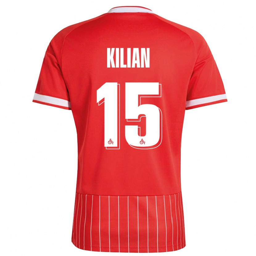 Danxen Femme Maillot Luca Kilian #15 Rouge Blanc Vert Tenues Extérieur 2026/27 T-Shirt