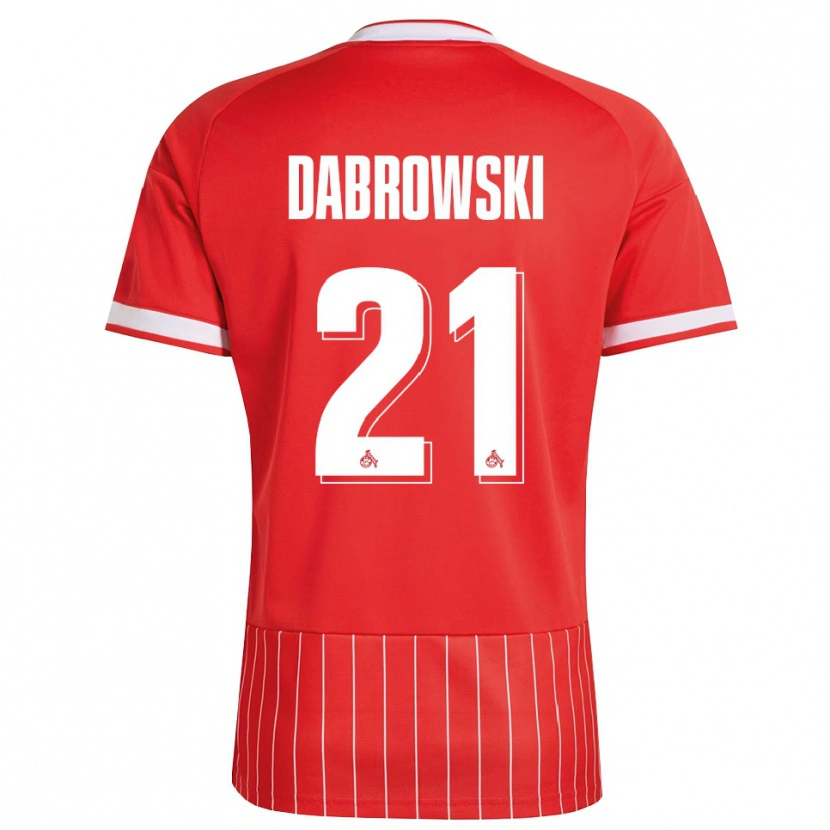 Danxen Femme Maillot Luc Dabrowski #21 Rouge Blanc Vert Tenues Extérieur 2026/27 T-Shirt