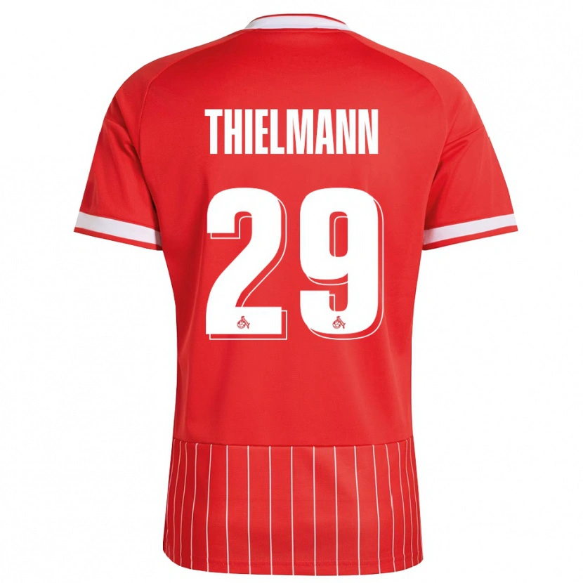 Danxen Femme Maillot Jan Thielmann #29 Rouge Blanc Vert Tenues Extérieur 2026/27 T-Shirt