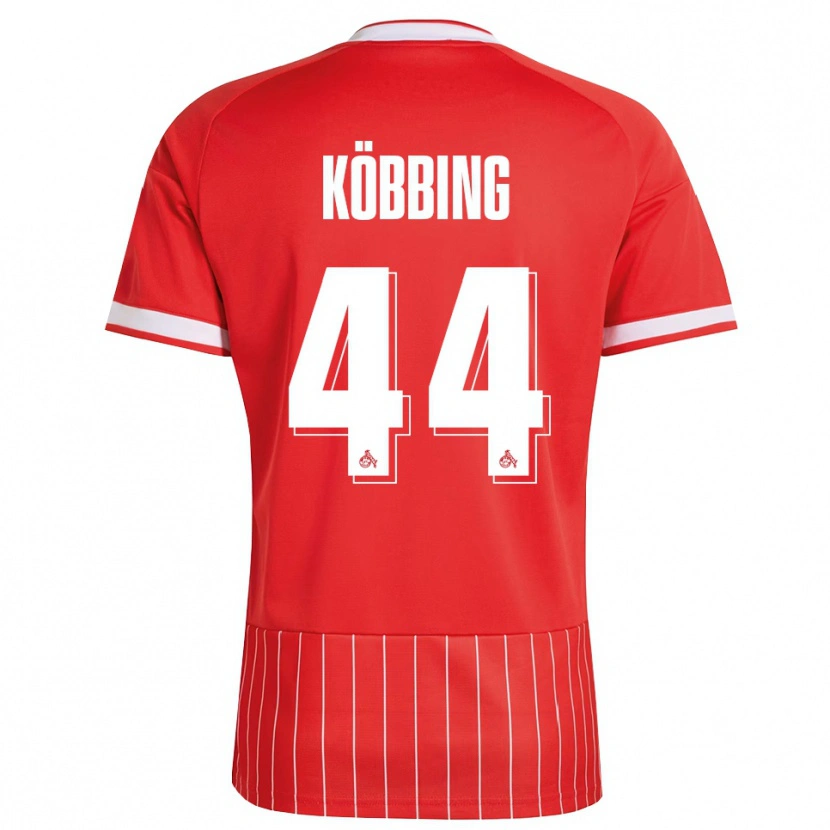 Danxen Femme Maillot Matthias Köbbing #44 Rouge Blanc Vert Tenues Extérieur 2026/27 T-Shirt
