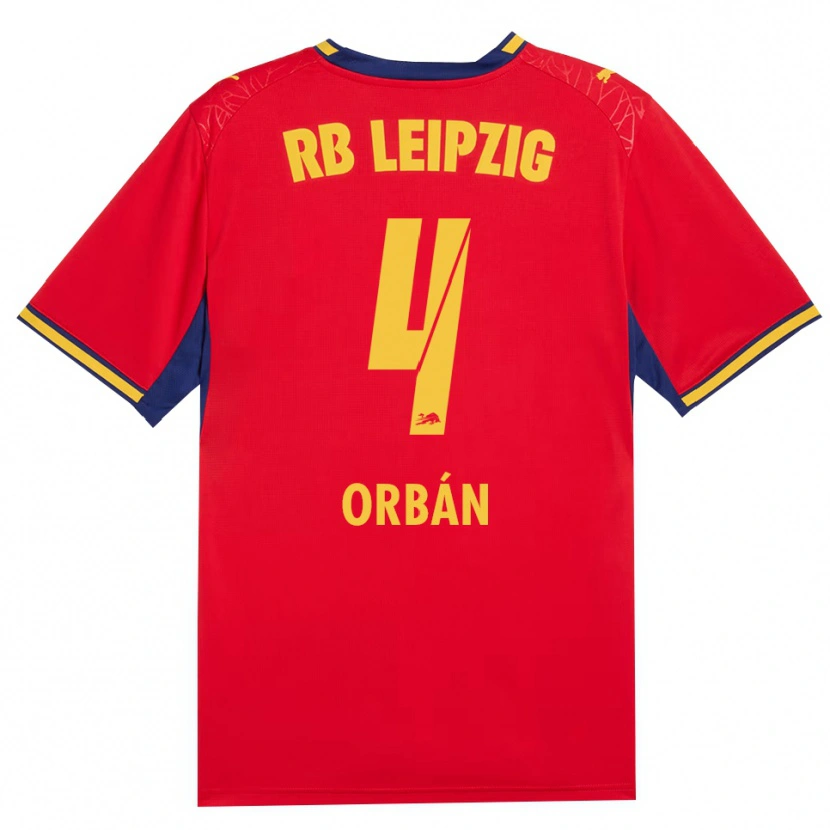 Danxen Femme Maillot Willi Orbán #4 Rouge Jaune Bleu Roi Tenues Extérieur 2026/27 T-Shirt