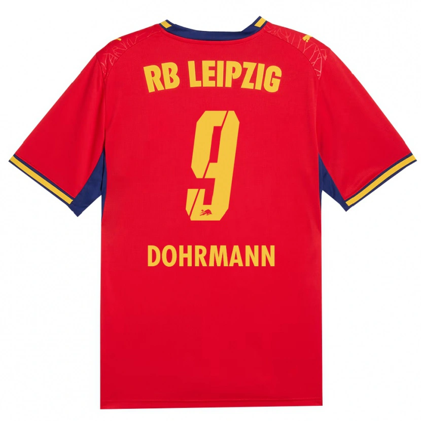 Danxen Femme Maillot Paul Dohrmann #9 Rouge Jaune Bleu Roi Tenues Extérieur 2026/27 T-Shirt