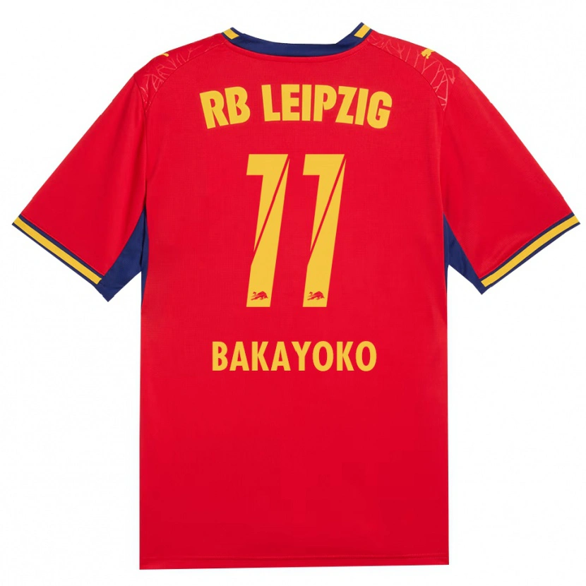 Danxen Femme Maillot Johan Bakayoko #11 Rouge Jaune Bleu Roi Tenues Extérieur 2026/27 T-Shirt