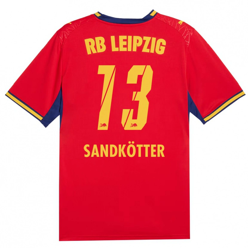 Danxen Femme Maillot Constantin Sandkötter #13 Rouge Jaune Bleu Roi Tenues Extérieur 2026/27 T-Shirt