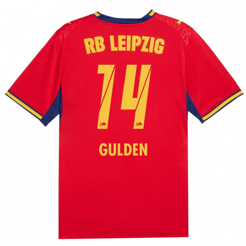 Danxen Femme Maillot Erik Gulden #14 Rouge Jaune Bleu Roi Tenues Extérieur 2026/27 T-Shirt