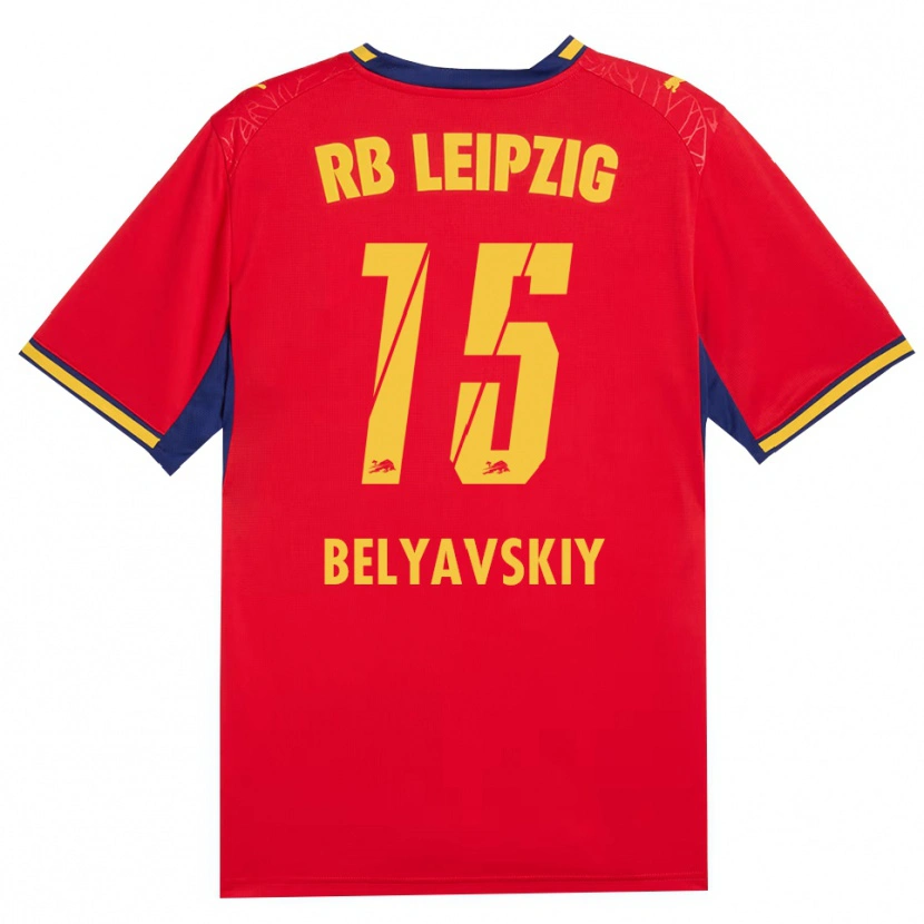 Danxen Femme Maillot David Belyavskiy #15 Rouge Jaune Bleu Roi Tenues Extérieur 2026/27 T-Shirt