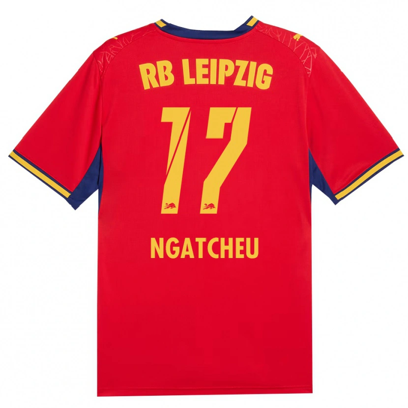 Danxen Femme Maillot Yohan Ngatcheu #17 Rouge Jaune Bleu Roi Tenues Extérieur 2026/27 T-Shirt