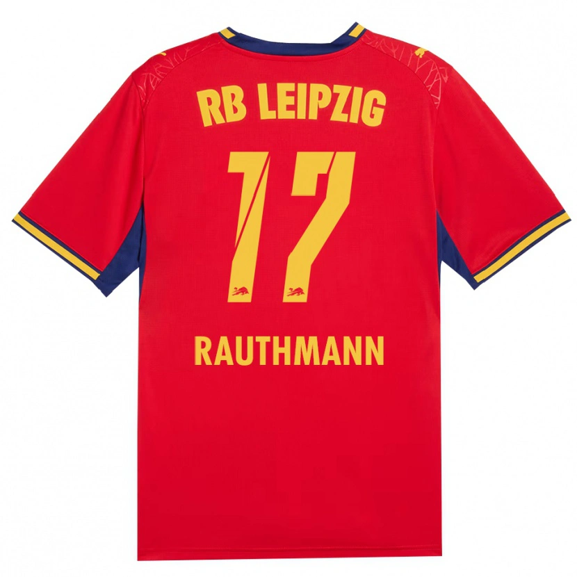 Danxen Femme Maillot Nick Rauthmann #17 Rouge Jaune Bleu Roi Tenues Extérieur 2026/27 T-Shirt