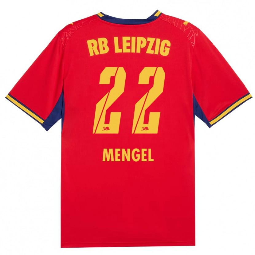 Danxen Femme Maillot Luca Mengel #22 Rouge Jaune Bleu Roi Tenues Extérieur 2026/27 T-Shirt
