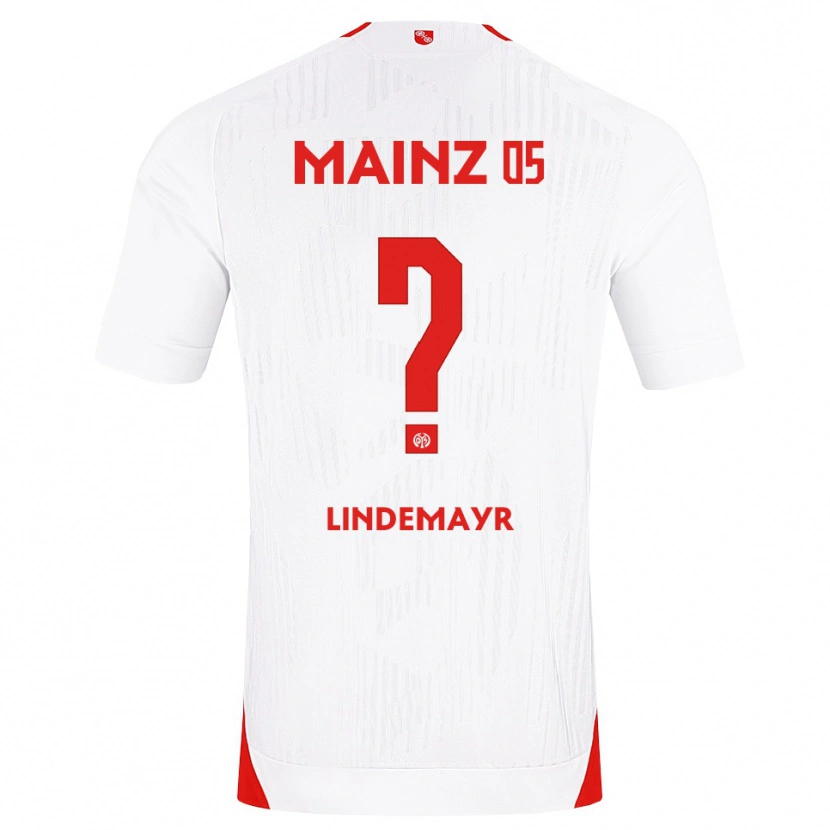 Danxen Femme Maillot Florian Lindemayr #0 Blanc Rouge Jaune Tenues Extérieur 2026/27 T-Shirt
