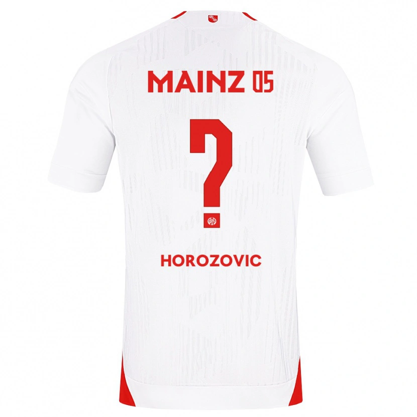 Danxen Femme Maillot Sean Horozovic #0 Blanc Rouge Jaune Tenues Extérieur 2026/27 T-Shirt