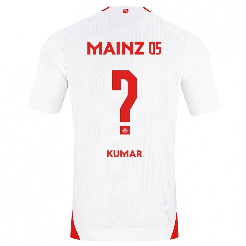 Danxen Femme Maillot Florian Kumar #0 Blanc Rouge Jaune Tenues Extérieur 2026/27 T-Shirt