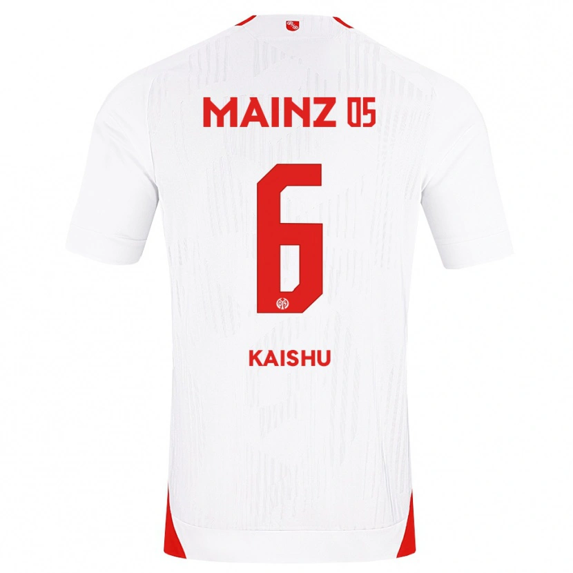 Danxen Femme Maillot Kaishu Sano #6 Blanc Rouge Jaune Tenues Extérieur 2026/27 T-Shirt