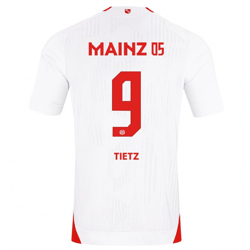 Danxen Femme Maillot Phillip Tietz #9 Blanc Rouge Jaune Tenues Extérieur 2026/27 T-Shirt