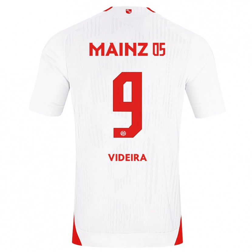Danxen Femme Maillot Jayson Videira #9 Blanc Rouge Jaune Tenues Extérieur 2026/27 T-Shirt
