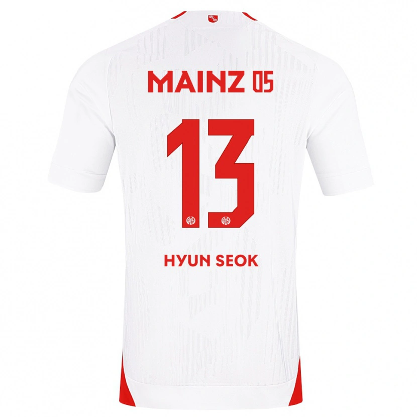 Danxen Femme Maillot Hyun-Seok Hong #13 Blanc Rouge Jaune Tenues Extérieur 2026/27 T-Shirt