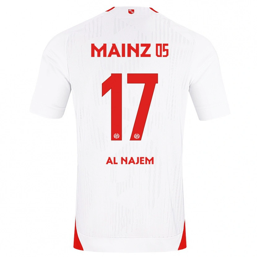 Danxen Femme Maillot Salma Al Najem #17 Blanc Rouge Jaune Tenues Extérieur 2026/27 T-Shirt