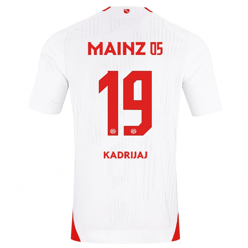 Danxen Femme Maillot Smail Kadrijaj #19 Blanc Rouge Jaune Tenues Extérieur 2026/27 T-Shirt