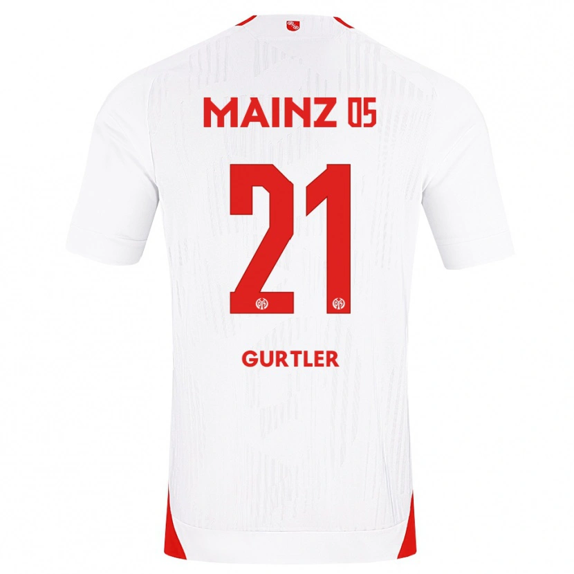 Danxen Femme Maillot Lisa Gürtler #21 Blanc Rouge Jaune Tenues Extérieur 2026/27 T-Shirt