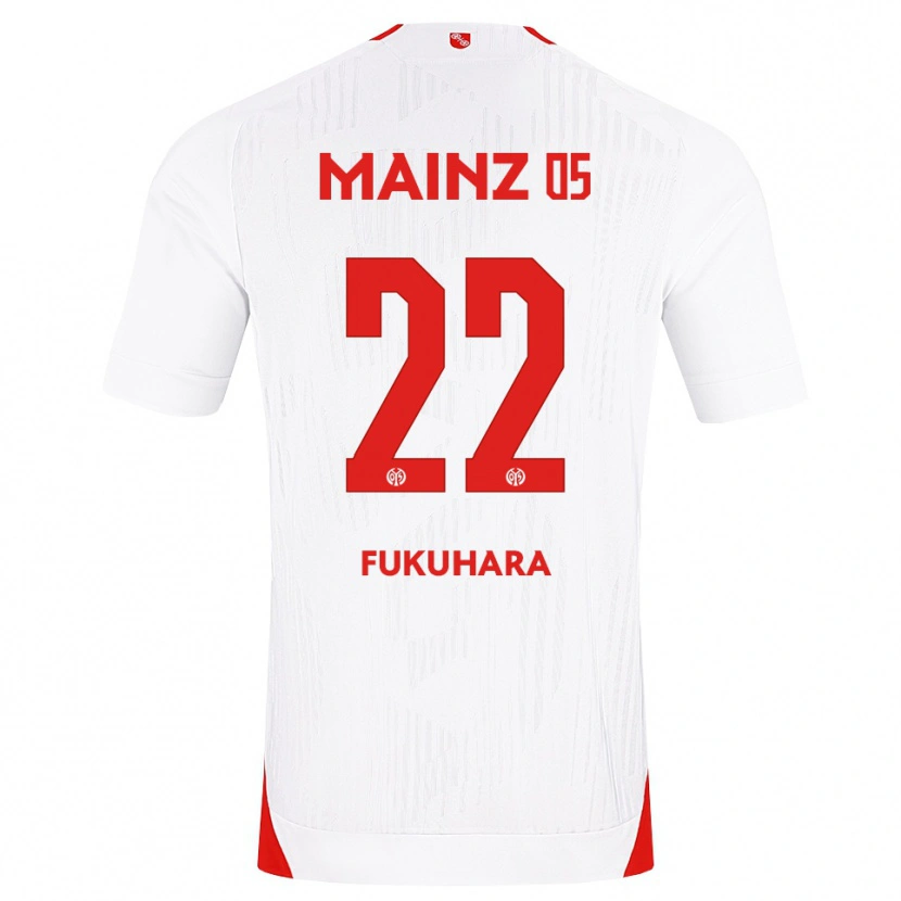 Danxen Femme Maillot Yuuka Fukuhara #22 Blanc Rouge Jaune Tenues Extérieur 2026/27 T-Shirt