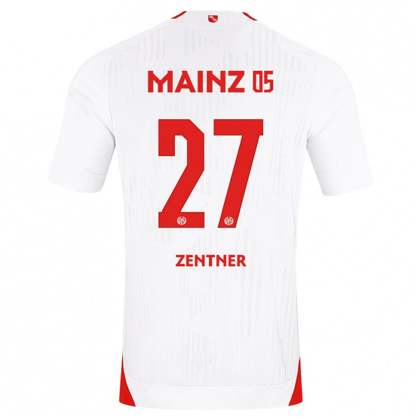 Danxen Femme Maillot Robin Zentner #27 Blanc Rouge Jaune Tenues Extérieur 2026/27 T-Shirt
