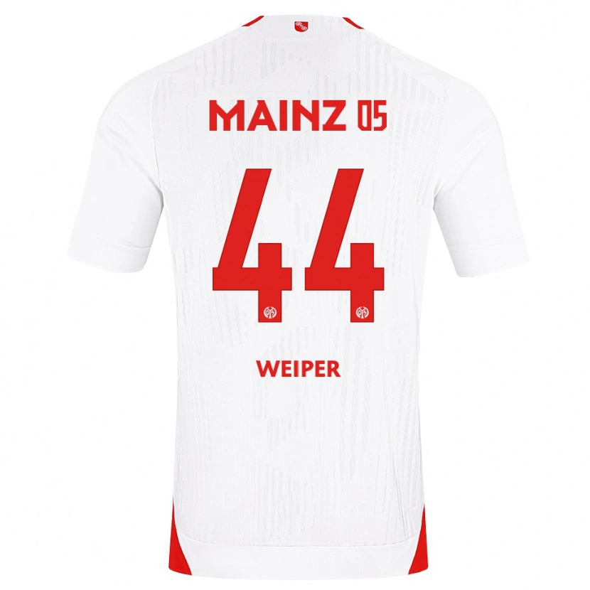 Danxen Femme Maillot Nelson Weiper #44 Blanc Rouge Jaune Tenues Extérieur 2026/27 T-Shirt