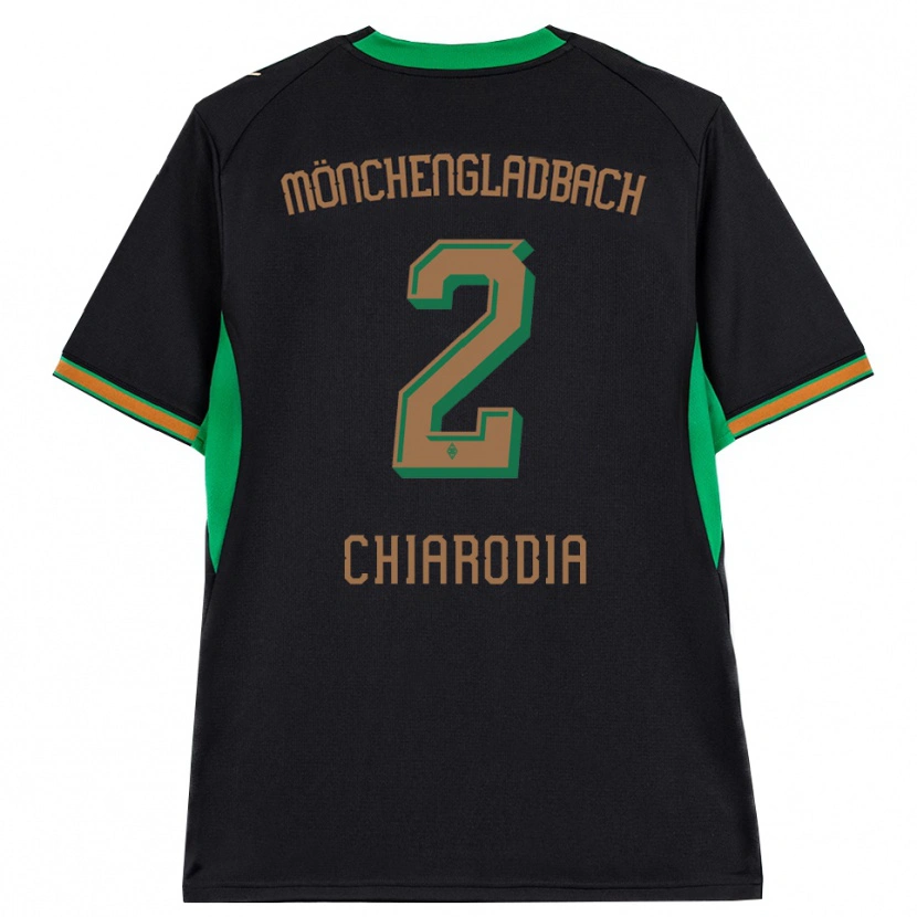 Danxen Femme Maillot Fabio Chiarodia #2 Noir Orange Vert Marron Tenues Extérieur 2026/27 T-Shirt