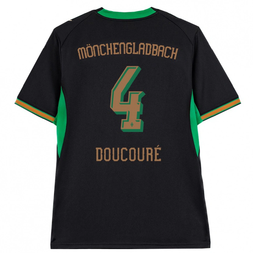 Danxen Femme Maillot Mamadou Doucoure #4 Noir Orange Vert Marron Tenues Extérieur 2026/27 T-Shirt
