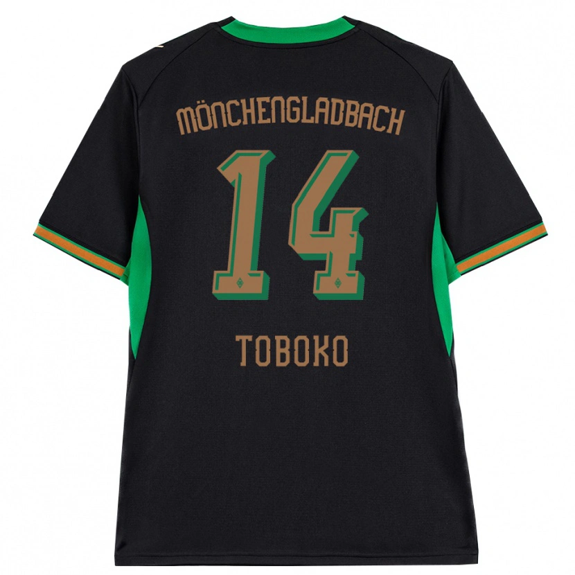Danxen Femme Maillot Rubén Toboko #14 Noir Orange Vert Marron Tenues Extérieur 2026/27 T-Shirt