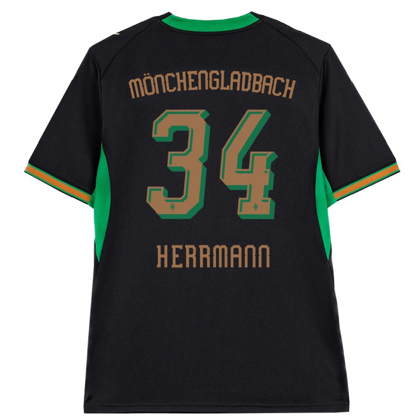 Danxen Femme Maillot Charles Herrmann #34 Noir Orange Vert Marron Tenues Extérieur 2026/27 T-Shirt