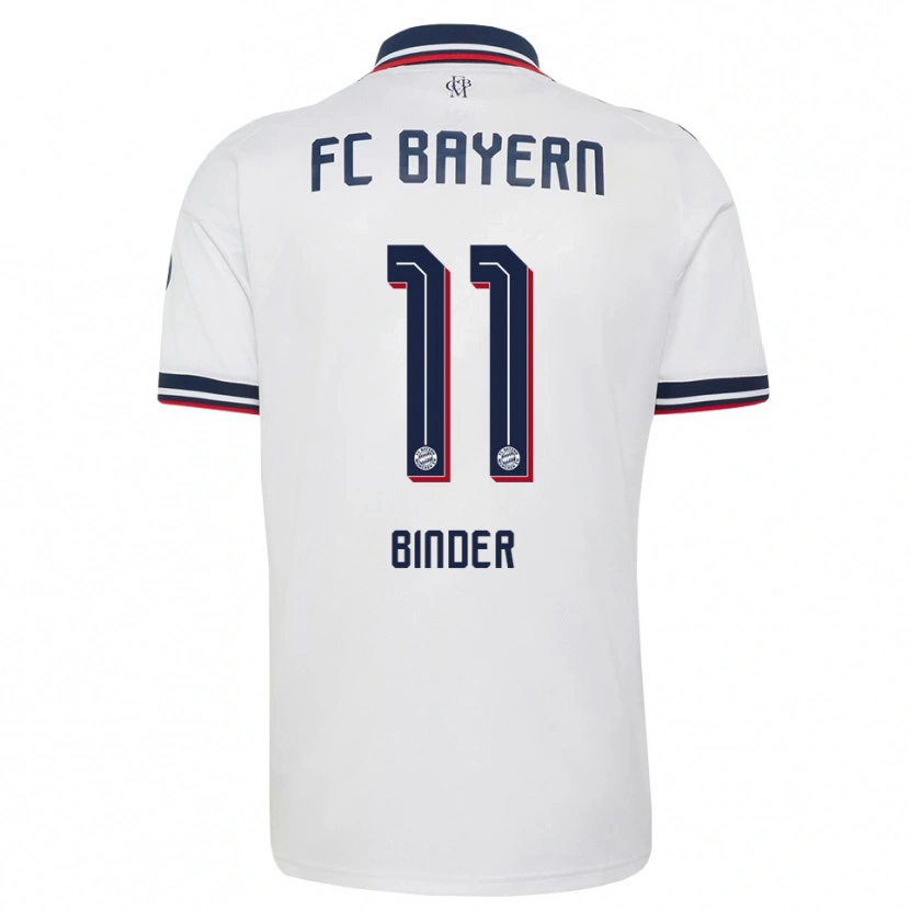 Danxen Femme Maillot Tim Binder #11 Blanc Gris Rouge Tenues Extérieur 2026/27 T-Shirt