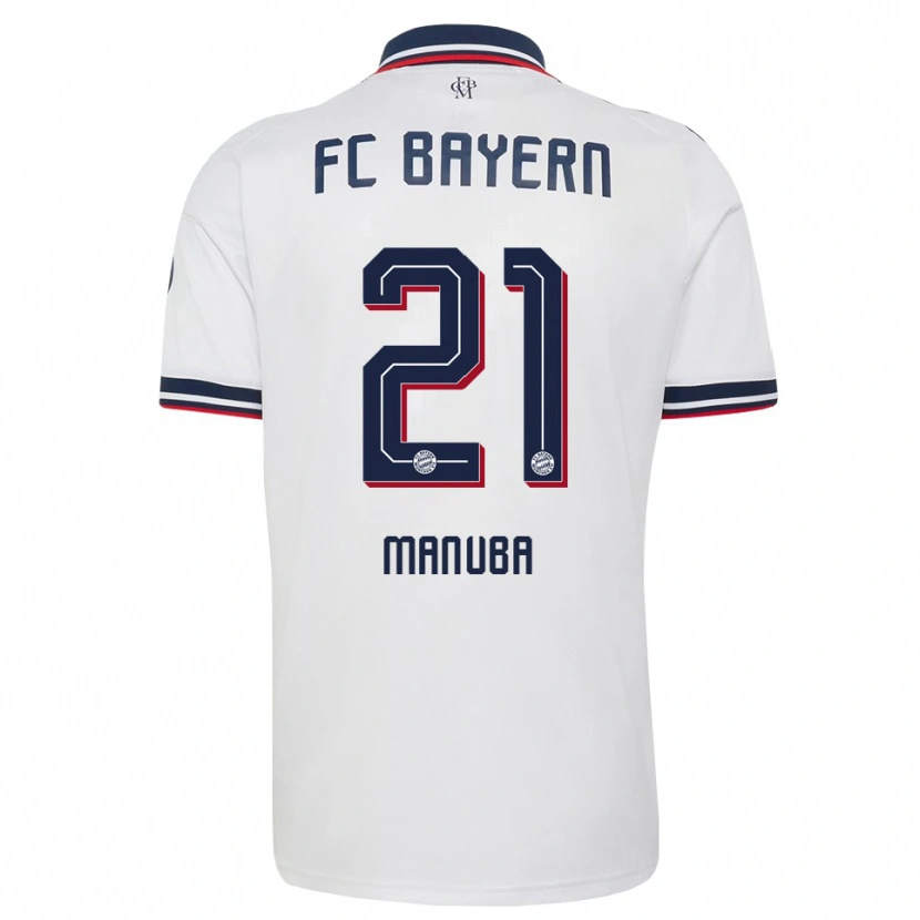 Danxen Femme Maillot Vincent Manuba #21 Blanc Gris Rouge Tenues Extérieur 2026/27 T-Shirt