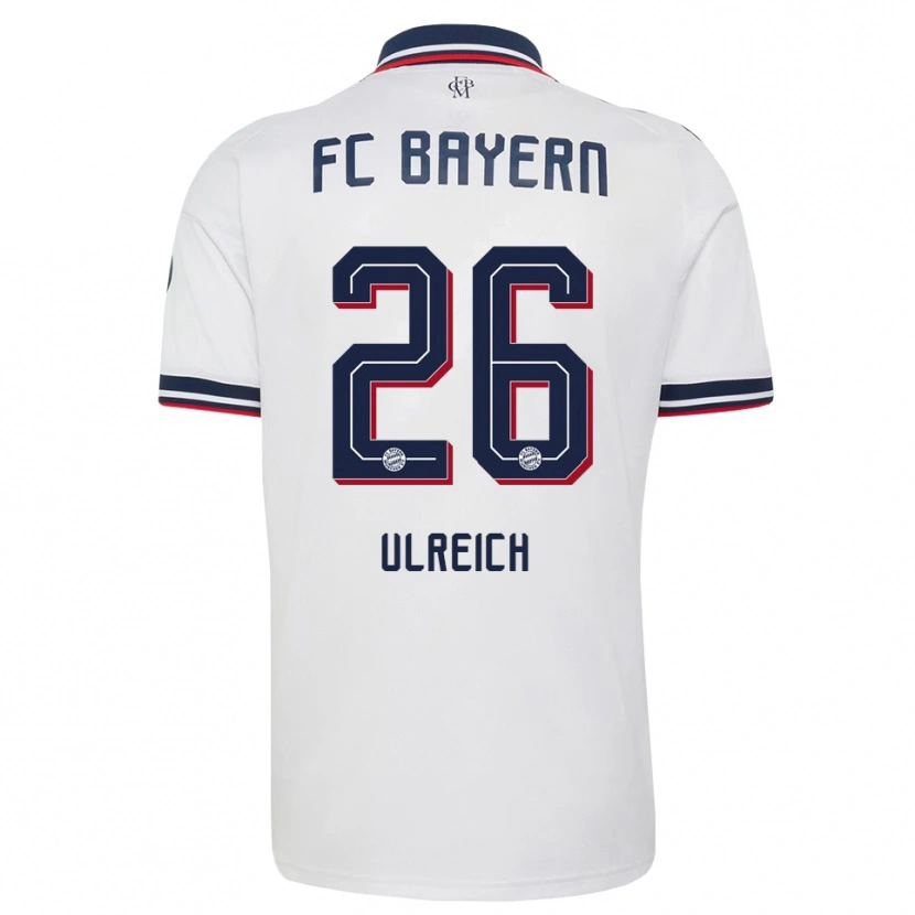 Danxen Femme Maillot Sven Ulreich #26 Blanc Gris Rouge Tenues Extérieur 2026/27 T-Shirt
